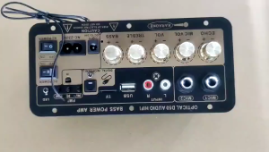 D50 300W Amplifier Board Audio Bluetooth USB FM Subwoofer DIY Karaoke TaffSTUDIO 10 Inch Hi-Fi Bluetooth Rumah Mobil Audio Power Super Bass Bluetooth Amplifiers AC 220V DC 12V 24V