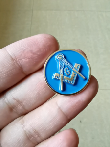 High Quality 1-Inch Metal Freemasonry Emblem for Mobile Phone Charms