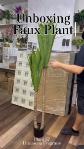 [Gift] Large Artificial Tree Fake Plant Indoor Potted Plant Basket Planter Plant Home Décor