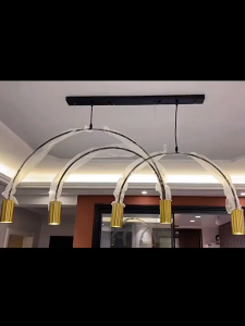 Đèn Thả Trần Hình Vòng Cung Thiết Kế Hiện Đại Sang Trọng Decor Nhiều Không Gian