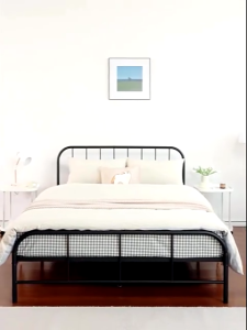 Bed Frame Thickened Metal Bed Frame High Load-Bearing Apartment Iron Bedstead Luxury Iron Bed Single and Double Size