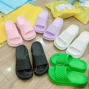 Dép Bánh Mì Nữ Đế Dày Tăng Chiều Cao 5cm (Chọn tăng 1 size) ❤iDép DL324❤ Dép Nữ Quai Ngang Siêu Nhẹ Thời Trang