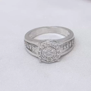 Cincin Silver Wanita Aksesoris Fashion Awet Tahan Lama Anti Karat Cocok Untuk Harian G9-3B