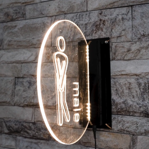 Nomor Rumah LED Akrilik Papan Alamat Rumah Lampu Aesthetic Model Pilar