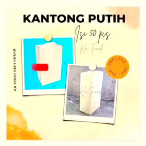 kantong PUTIH POLOS 50 pcs