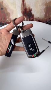 [CÓ DÂY MÓC KHÓA LOGO HONDA] Ốp Chìa Khóa Xe Máy Honda Air Blade Lead Vario Vision Chìa Khóa 2 Nút 2019 2020 2021