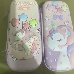 3D Unicorn Pencil Case For Kids Student Large Size Childrens Pencil Boxes Large Capacity Student Pencil Box