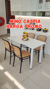 [FREE SHIPPING] KENZZO Nordic Dinning Table with 4 Chair / Simple Medium Sized Dining Table & Dining Chair/Dining Set/Study Table/mino