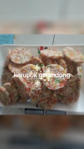 Kerupuk Gerandong Mentah RASA BAWANG Rengginang GERANDONG Warna-warni