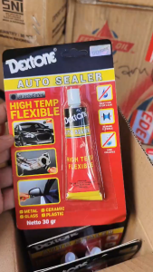 LEM GASKET HIGH TEMP AUTO SEALER HITAM SILICON DEXTONE 30 GRAM