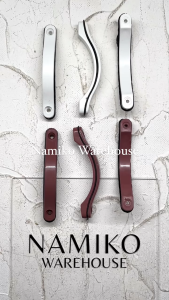 Tarikan laci lemari lintah PVC putih coklat