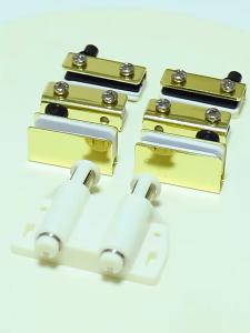 Hi-Fi Glass Door Cabinet Double Magnetic Pivot Hinge Set