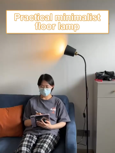 Nasa modern Nordic floor lamp bedroom living room simple IKEA floor lamp simple decoration Floor lamp easy to install can be adjusted Angle