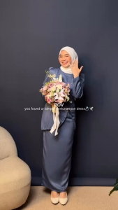 NEW Oneset Felicya Baju Kurung Melayu Dress Pesta Setelan Wanita Baju Kondangan Full Payet 2025