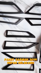 Paket Garnish Depan Belakang Outer Cover Door Handle Tank Cover Mobil All New Avanza 2019-2021 All Variant Premium