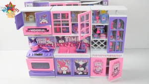 Mainan Happy Kitchen Set Masak Masakan Anak Lemari Oven / Lemari Kulkas Set ada Suara dan Lampu Kompor