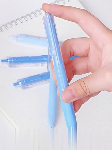 FR-A100 Pulpen ST Cepat Kering 0.5MM Pulpen Mekanik Cetekan Pena Netral / Retractable Pen Student