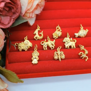 จี้ทอง 12 ราศี จี้ประจำปีเกิด ใส่ในชีวิตประจำวัน จี้ห้อยคอ แฟชั่น  สามารถใส่ได้ทุกโอกาส งานสวย ชุบทอง พร้อมส่ง