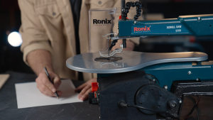 Ronix 5701 Scroll Saw Powerful 120W 400 RPM -1600 RPM Cuts wood up to 50 mm thickness flexible blade U-shape Equipped with LED light great cutting capabilities while providing excellent durability