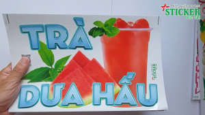 🔥 MIẾNG DÁN TRÀ DƯA HẤU TRANG TRÍ TIỆM TRÀ QUÁN NƯỚC 🔥 DÁN TƯỜNG XE CỬA KÍNH... SANG TRỌNG