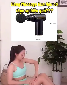 Máy massage cầm tay mini đấm lưng mát xa trị liệu cổ vai gáy 4 đầu 6 chế độ- Máy massage cầm tay máy mát xa toàn thân cao cấp 4 đầu và 6 chế độ rung giảm đau nhức mỏi cơ thể động cơ mạnh mẽ - Súng mát xa cầm tay súng massage cầm tay toàn thân