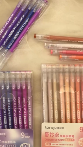 9pcs Pastel Pen Gel Set Pulpen warna warni 0.5mm pena pulpen aesthetic morandi journal marker gel pen pena aesthetic korea 1 pack pulpen aesthetic warna warni
