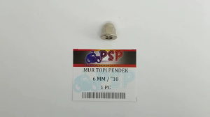 MUR TOPI PENDEK 6mm ("10) - MOR RING BAUT KUNCI 10 PENDEK DRAT 6mm (Harga Per 1 Biji)