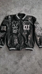 Jaket Varsity Kulit Imitasi A511 - X-Urband Offical