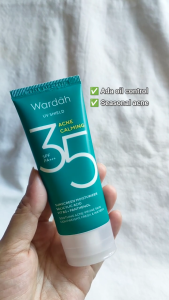 Wardah UV Shield Acne Calming Sunscreen Moisturizer SPF 35 PA+++ Tabir Surya Kulit Berjerawat