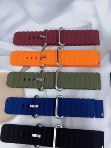 Ocean Silicone Strap for Huawei Watch GT 46mm Series (4/3/2) Wide 20mm/22mm Watch3/4/2E/Pro Compatible