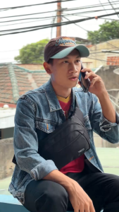 MARTIN VERSA CH11 Tas Selempang Pria Pinggang Kanvas Man Waistbag