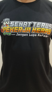 BAJU KAOS DISTRO SEHAT TERUS JANGAN LUPA NAFAS