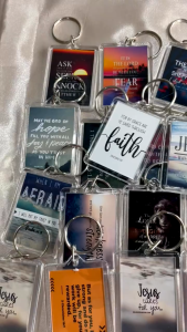 Bible Verse Keychain Assorted w/ plastic | Appreciation Gift Thankyou Gift