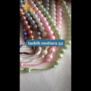 Tasbih Mutiara Premium isi 33 Butir