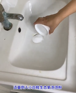 TLE Shoe Soak Washing Powder (250g) Brush Mesh White Shoe Cleaner Lazy Bubble Cleansing Pembersih Serbuk Cuci Kasut懒人泡洗粉