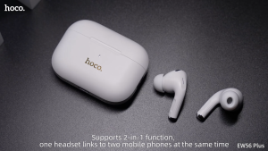 HOCO EW56 Plus หูฟังบลูทูธ TWS BT 5.3 ระบบตัดเสียงรบกวน ANC คุณภาพเสียงดี HiFi Audio ไมค์ในตัว แบต 4 ชม. หูฟังไร้สาย หูฟังตัดเสียงรบกวน hc3