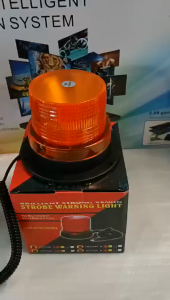 【In stock】12/24V Car Truck Magnetic Warning flash Strobe Beacon LED Emergency Warning Rotating Light Lamp