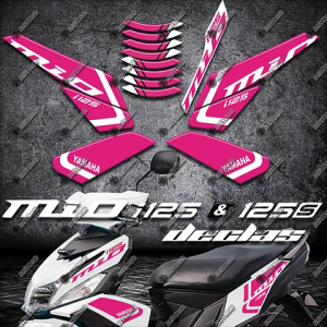 21m3 YAMAHA MIO i 125 / i125s STOCK DECALS / STICKER FOR MOTORCYCLE PARTS AND ACCESSORIES