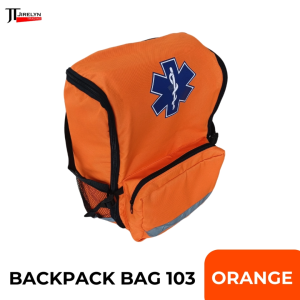 Heavy Duty Backpack Bag 103 - Water Resistant with Reflective Strips for Medicine Food Packs Emergency Supplies