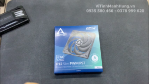 Quạt Arctic P12 Slim PWM PST 12cm - mỏng 1.5cm 4 pin PWM + PST 2100 RPM 42.1 CFM 1.45 mmH2O.