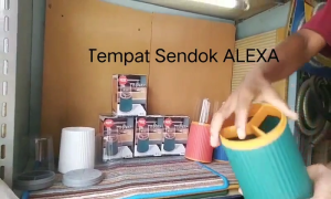 Tempat Sendok ALEXA TS-005/GBU/Plastik