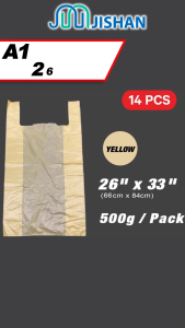 [250g] Takeaway Plastic Bag / Multi-size Singlet Tshirt Bag / Shopping Handle Bag / Plastik Beg / Beg Tangkai HDPE LDPE