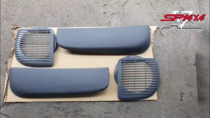 ฝาปิดลำโพง และ ช่องเก็บของ แผงนวมประตู โตโยต้า ไทเกอร์ ดีโฟร์ Tiger D4D รุ่นไฟฟ้า และมือหมุนกระจก