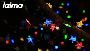 LAIMA Solar Christmas Star String Lights LED Star Fairy Lamps Outdoor Waterproof For Garden Wedding Party Decoration