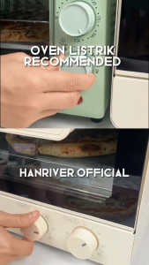 Han River Oven Listrik Low Watt 12Liter 800 Watt (HROV01GN/PK)