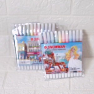Spidol Snowman 12 Warna & PW12A Original: Best Seller