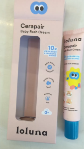 Loluna Cerapair Baby Rash Cream 30ml - Krim anti ruam iritasi dan gatal gigitan serangga untuk bayi dan anak