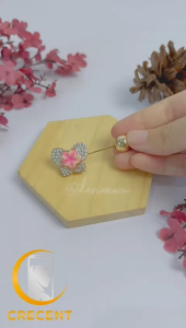 Bros Tuspin Pin Peniti Premium untuk Hijab Jilbab Kerudung Ala Korea Bentuk Karakter Mutiara Bunga Kristal Permata Matahari Bintang Hati Murah Harga Satuan Pcs