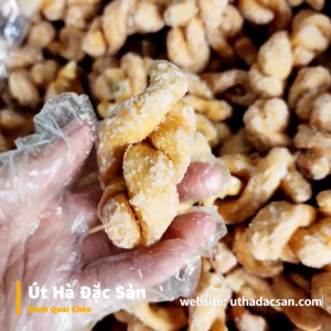 Bánh Quai Chèo - Túi 250gr Bánh Quẩy Thừng Giòn Ngon Vàng Óng Ngọt Ngào Với Lớp Đường Bên Ngoài - Út Hà Đặc Sản