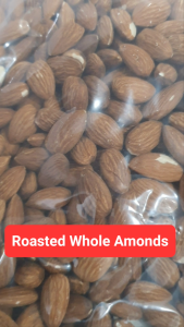 Whole Roasted Almonds (100g and 250g): Cholesterol Free, Low Sodium, Sugar Free, and Healthier Choice Plant Protein